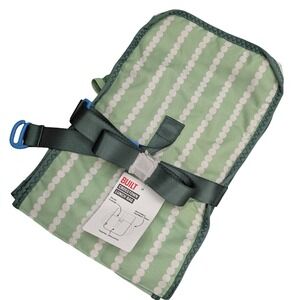 BUILT Crosstown Lunch Bag Green Dot Stripe Insulated Crossbody Strap lunchbox
